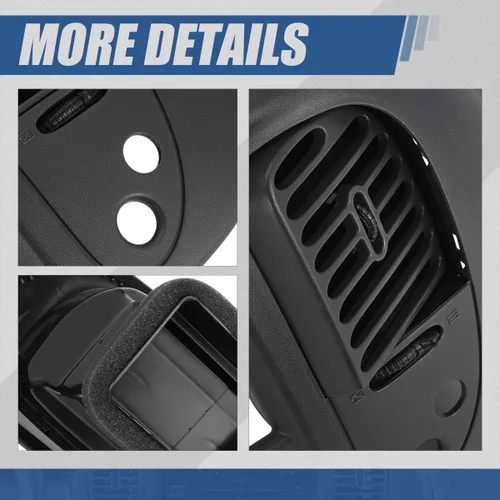 Miniatura 4 de Auto Dynasty Visera con bisel del panel delantero compatible con Ford F-150 Expedition 2WD 1997-2004, negro texturizado