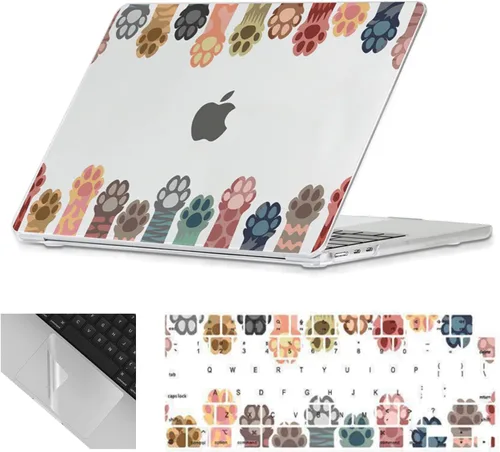 Miniatura 11 de Se7enline Funda compatible con MacBook Air de 15 pulgadas M4 M3 M2 2025 2024 2023 de 15.3 pulgadas con MacBook Air A2941/A3114/A3241 funda rígida