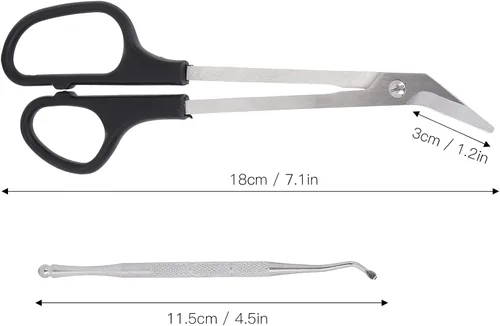 Miniatura 6 de Beauty Scissor - Cortador de uñas de los pies, tijeras de uñas de mango largo y cortaúñas para uñas gruesas, cortaúñas con recogedor de uñas