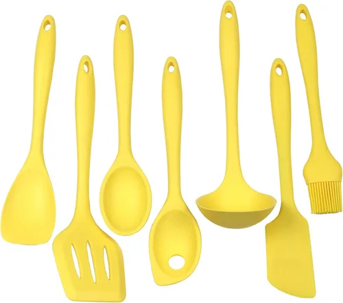 Miniatura 6 de Chef Craft Espátula de cuchara de silicona premium, 11.5 pulgadas, color amarillo