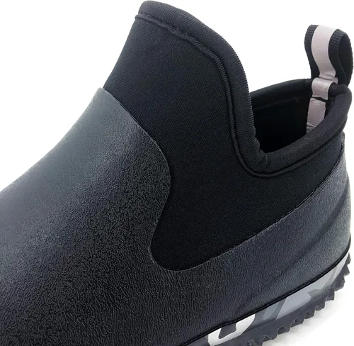 Miniatura 8 de SYLPHID Zapatos de jardín para hombre, zapatos de lluvia impermeables de neopreno para campamento, cuidado del césped, jardinería y trabajo