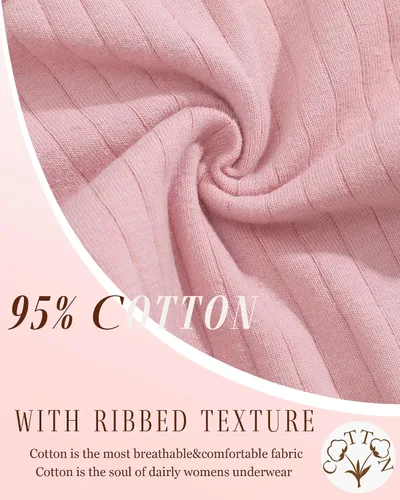 Miniatura 3 de FINETOO Tangas de algodón para mujer, suaves, de cintura baja, sexys, tangas para mujer, ropa interior de mujer, 6 paquetes, XS-XXXL