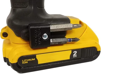 Portabrocas magnético para DEWALT 20V Taladro/Desarmador, Montado Lateralmente, Imanes Fuertes, Diseño de Bajo Perfil - Galactic Gadgets (Negro)