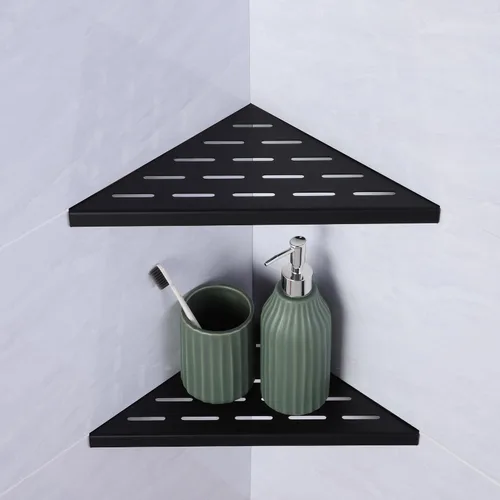 Miniatura 7 de Estante de ducha esquinero de 10 pulgadas, 1 estante de baño para paredes de azulejos, estante de ducha empotrado de acero inoxidable SUS304