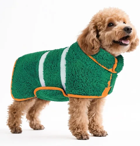 Miniatura 39 de Bienbee Bata de baño para perro, de secado rápido, súper absorbentes, para perros pequeños, medianos y grandes, abrigo de secado para después