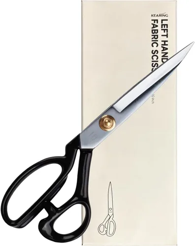Miniatura 10 de KEARING Tijeras de 22,8 cm de sastre resistentes para tela, profesionales, aptas para cortar con precisión cuero, denim y telas de múltiples capas