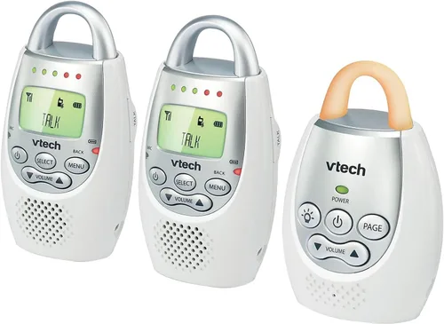 Miniatura 3 de Monitor para bebés de audio digital VTech Communications Safe and Sound, Monitor con dos unidades para padres, Blanco