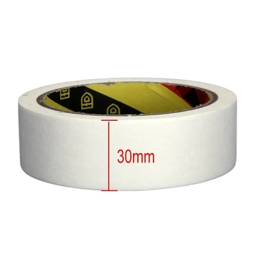 Miniatura 9 de Washi Cinta adhesiva blanca de alta temperatura, un solo lado, desgarrable, grabable, decorativa para officina, Coche, pintura al óleo, boceto