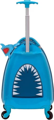 Miniatura 3 de Rockland - Maleta infantil giratoria con exterior rígido de policarbonato, Tiburón), B02-SHARK