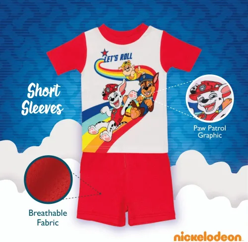 Miniatura 4 de Nickelodeon Paw Patrol Baby Shark Blues Clues 4-Piece Cotton Pajama Set