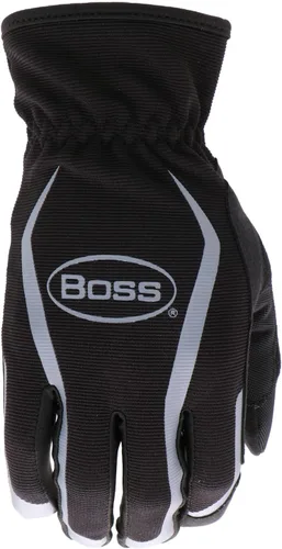 Miniatura 2 de BOSS Guante de trabajo de palma de cuero sintético multiusos para hombre, alta destreza, resistencia a pinchazos, tecnología de pantalla táctil