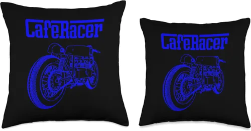 Miniatura 3 de American Cafe Racer Motorcycle Apparel and Merch Cafe Racer Biker Men Women Adult Teens Boys Girls Kids Youth Throw Pillow, 16x16, Multicolor