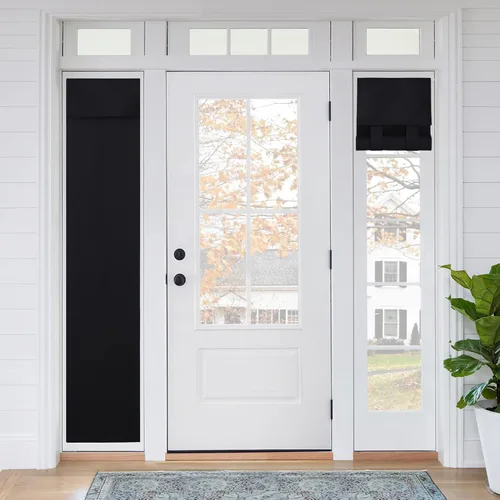 Miniatura 39 de RYB HOME 2 Paneles Cubierta de Ventana de Puerta de Aula, Persianas Opacas para Ventanas y Puertas de Aula Cubierta Persianas de Confinamiento