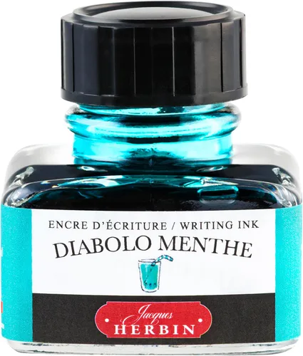 Miniatura 22 de Tinta para pluma estilográfica Herbin - Botella de 30 ml - Bleu Azur