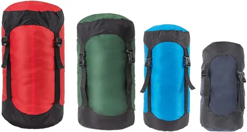 Miniatura 7 de 2 sacos de compresión de 8L/18L/25L/35L, saco de dormir ligero, saco de compresión para camping, senderismo, viajes de mochilero