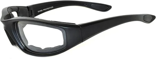 Miniatura 2 de OWL Gafas de espuma acolchadas para motocicleta, lente transparente con espejo ahumado