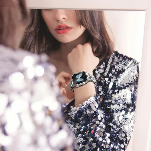 Miniatura 6 de WINGLE Funda brillante para Apple Watch Band para mujeres de 1.575 pulgadas, 1.732 pulgadas, 1.614 pulgadas, 1.772 pulgadas, 1.614 pulgadas, 1.614