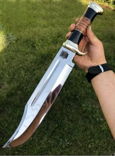 SHINY CRAFTS® - Cuchillo Bowie coleccionable – Regalo estilo cocodrilo para él, ideal para camping, exhibición y entusiastas de los cuchillos