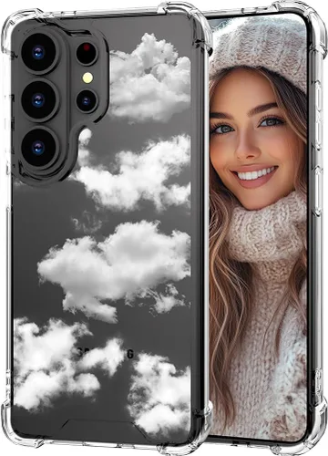 Miniatura 165 de Hungo Funda compatible con Samsung Galaxy S23 con diseño floral y bonito diseño transparente, femenino para mujeres y niñas, con hermoso clavel