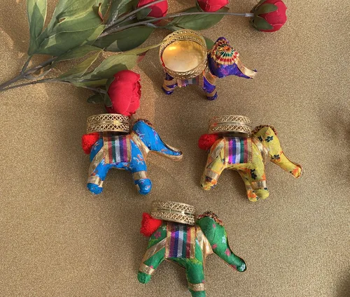 Miniatura 4 de Portavelas decorativo a granel para decoración Diya Diwali, Diosa Ganesh Chaturthi, portavelas decorativo para festivales de la India, Diwali, boda