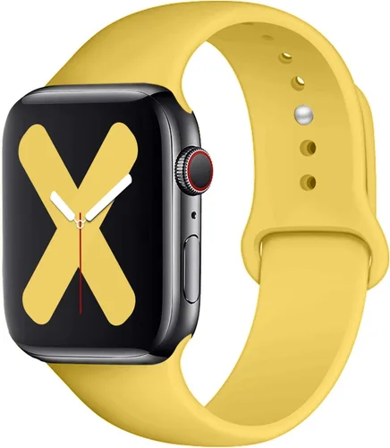 Miniatura 19 de Saucyi Compatible con Apple Watch Band 1.614 in 1.575 in 1.496 in 1.929 in 1.772 in 1.732 in 1.654 in, correa deportiva de silicona suave con cierre