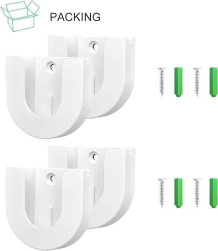 Miniatura 7 de Paquete de 4 soportes adhesivos de pared para cámara interior (2ª generación y 1ª generación), fuerte adherencia, fácil de instalar, no necesita