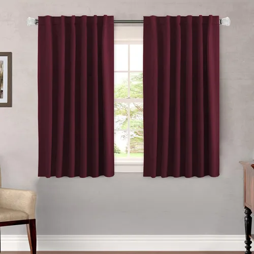 Miniatura 193 de H.VERSAILTEX Cortinas opacas con aislamiento térmico, paneles de tratamiento de ventana, cortinas opacas para oscurecer la habitación, cortinas Gris