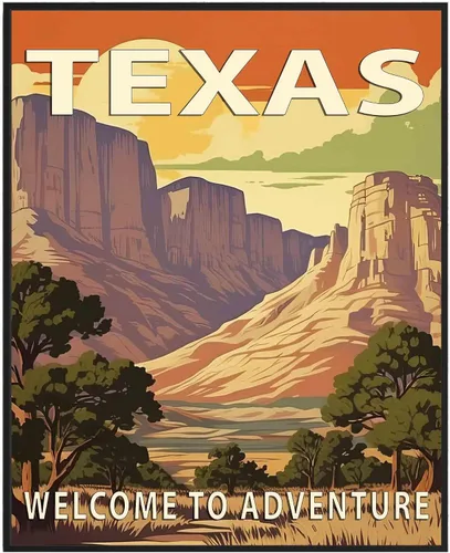 Miniatura 39 de Póster artístico de Alaska, decoración artística de paisaje retro de Estados Unidos, pintura de montaña y paisaje de aventura para dormitorio, sala