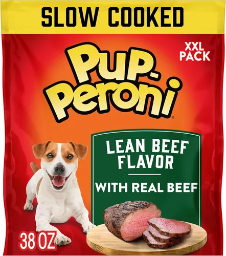 Pup-Peroni Golosinas para Perros, Sabor a Carne de Res Magra, 38 Onzas, Hechas con Carne de Res Real, 90% Libre de Grasa
