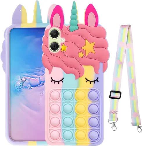 nancheng - Funda de silicona suave a prueba de golpes para Samsung Galaxy A05, funda protectora de silicona antiarañazos, antideslizante, con