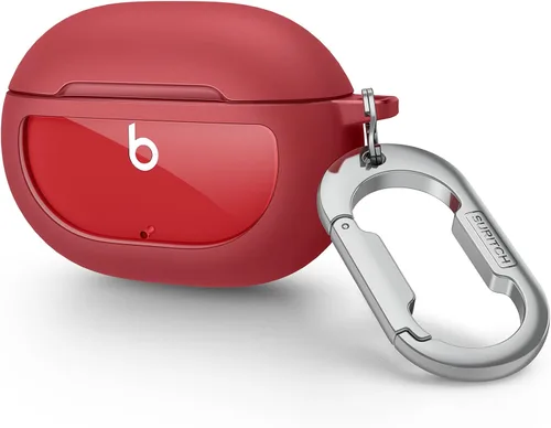SURITCH Funda protectora para Beats Studio Buds 2021, Studio Buds+ Plus 2023 con llavero de mosquetón, protector de TPU agradable a la piel a prueba