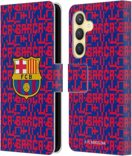Miniatura 201 de Head Case Designs Funda de piel con licencia oficial del FC Barcelona Barca Crest Graphics para Samsung Galaxy A06 4G