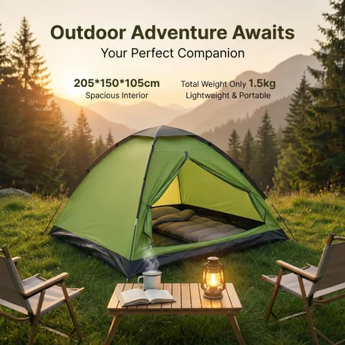 Miniatura 4 de XL Camping Tent 1/2 Person Small Tents Lightweight Waterproof Adult Kids
