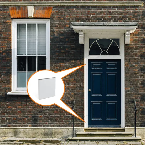 Miniatura 7 de Sellos de esquina de puerta – Relleno de cuña de sellado de marco de puerta exterior – Aire frío y tope de corrientes de aire con adhesivo 4 Negro