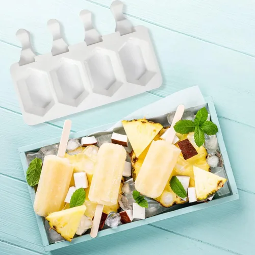 Miniatura 9 de Molde de silicona para paletas de helado, molde de silicona suave y liso para bricolaje, hecho en casa, helado, caramelo, pastel, molde Tipo 4