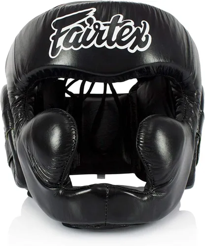 Miniatura 8 de Fairtex Muay Thai & Boxing Headgear Protector de cabeza protector con correas ajustables, acolchado multicapa, visión mejorada y cobertura