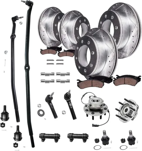 Miniatura 73 de Detroit Axle - Kit de nudillos de dirección delantera izquierda para Ford Edge Lincoln MKX 07-10, cojinete de rueda del lado del conductor, nudillo