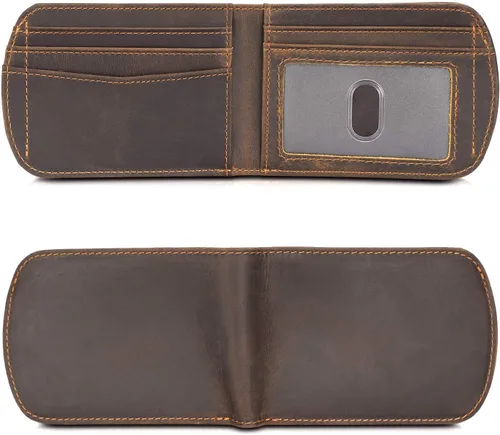 Miniatura 6 de Polare Slim Curve Front Pocket RFID Bloqueo Italiano Cartera plegable de cuero real para hombre