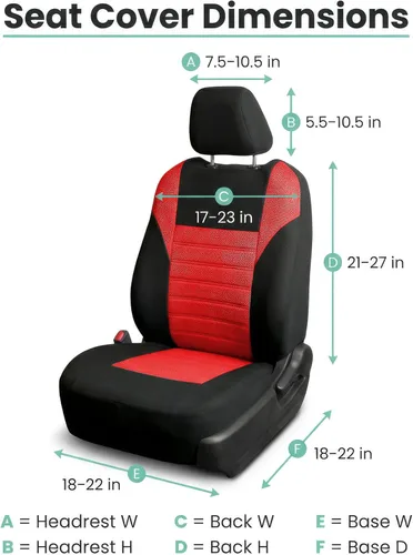 Miniatura 7 de FH Group Juego de fundas de asiento delantero de automóvil de malla de aire 3D premium, fundas de asiento compatibles con bolsa de aire, de ajuste