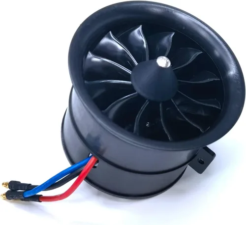 Miniatura 12 de EDF 2.756 in pro CCW 6S 2100KV 12 aspas 25.2V ventilador eléctrico conducido, Hobby RC Jet Engine Hélice, Piezas de coche RC Motor de alta velocidad