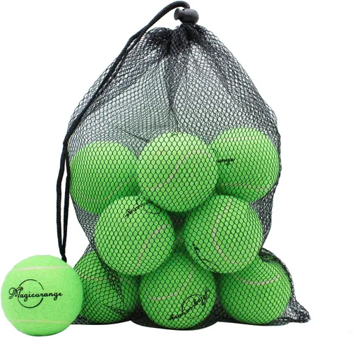 Miniatura 15 de Magicorange Pelotas de tenis, paquete de 12 pelotas de tenis de entrenamiento avanzado, pelotas de práctica, vienen con bolsa de malla para un fácil