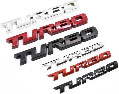 Miniatura 6 de 2 calcomanías de metal pequeño y grande para guardabarros laterales y maletero, automóvil y motocicleta (cromo plateado)