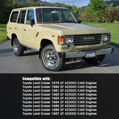 Miniatura 3 de Carburador Fj40 para Toyota Land Cruiser 2F 4230CC 1969-1987 - Compatible con 21100-61012 & 21100-61050 & 201055772420 - Choke manual