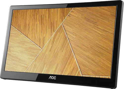 Miniatura 4 de AOC e1659Fwu 15.6-Inch Ultra Slim 1366x768 Res 200 cd/m2 Brillo USB 3.0-Powered Monitor LED portátil w/Case Negro