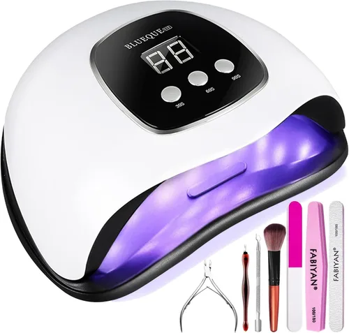 Miniatura 8 de BIGBEAR - Luz UV para uñas, lámpara de uñas UV LED de 48 W para esmalte de gel, secador de uñas rápido con sensor automático, 3 ajustes