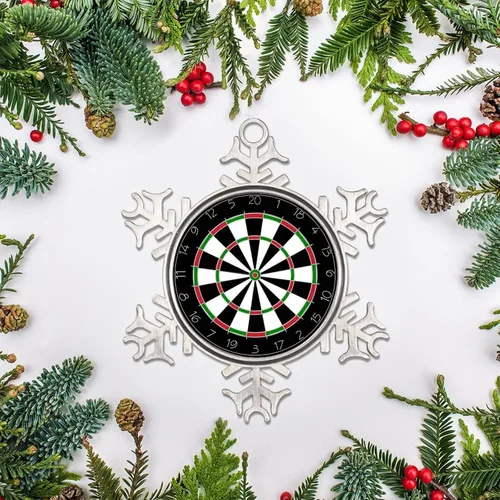 Miniatura 4 de Adorno de copo de nieve de peltre personalizado para decoración de árbol de Navidad