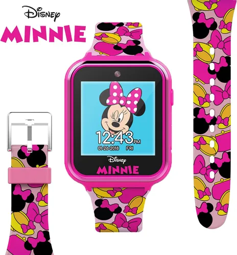 Miniatura 3 de Disney Minnie Mouse Reloj inteligente interactivo para niños – Reloj con pantalla táctil con cámara, juegos, grabadora de voz, contador de pasos