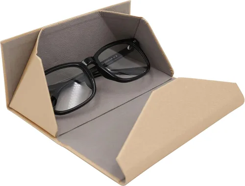 Miniatura 71 de Real Sic Funda para lentes de sol para hombres y mujeres, soporte magnético plegable para lentes de sol, inspirado en el color sólido