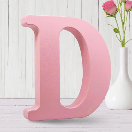 Miniatura 29 de AOCEAN Letras de madera rosa de 6 pulgadas sin terminar Letras de madera para pared MAGA Letras de madera decorativas de pie Tablero de letras