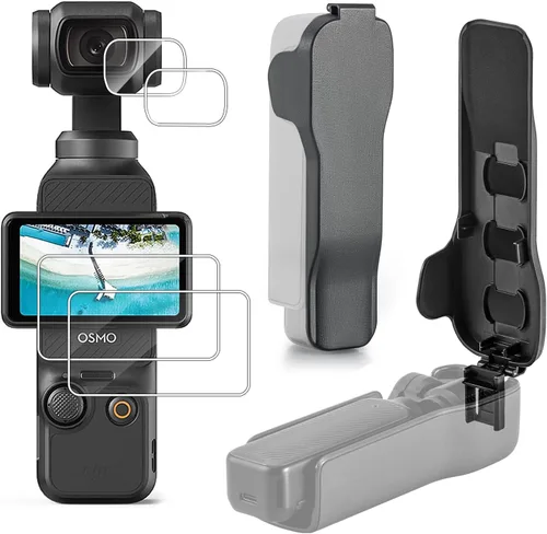 DJI Osmo Pocket 3 - Funda protectora para lente de pantalla, 3 ranuras de almacenamiento de filtro CPL/ND, protege el cardán de impactos, compatible